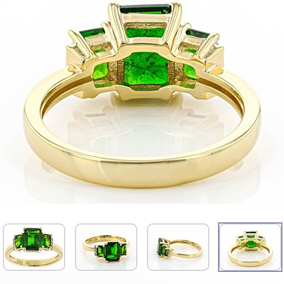 Green Chrome Diopside 3k Gold Ring 1.69ctw - Picture 4 of 8